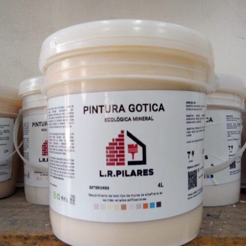 Pintura para Exteriores 4Lt Color Blanco, Marfil y Terracota