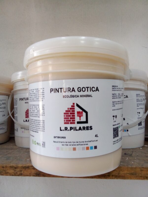 Pintura para Exteriores 4Lt Color Blanco, Marfil y Terracota